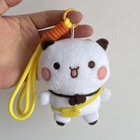 Bubu Cute Dudu Plush Keychains Stuffed Wall Plushie Panda Cute Kawaii Fluffy Bear Puppet Doll Soft Bag Pendant Couple Birthday Gifts