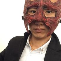 Charming Red And Silver Resin Face Mask For Role Play Perfect For Halloween And Parties Red Mask