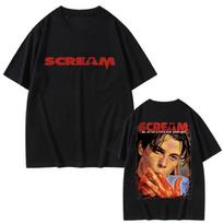 90s Horror Movie Scream Vintage Graphic Tshirts Billy Loomis Print Tshirt We All Go A Little Mad Billy Halloween Unisex T Shirts S