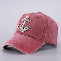 Women Pirate Hook Embroidery Washed Baseball Caps Adjustable Casual Hats Spring And Autumn Outdoor Use Sunscreen Hat For Men And Adjustable