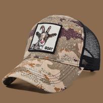 Women Trucker Cap With Goat Embroidery & Applique - Ideal For Daily Casual Wear, Sportss And Travel For Men And