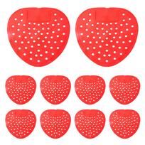 10Pcs Fragrance Anti-microbial Deodorizer Men Urinal Deodorant Urine Pool Aroma Pad Eco Friendly Filter Urinal Mat raudona