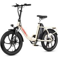 MAXTRON Mule 20 Sulankstomas elektrinis krovininis dviratis, 48V 20Ah, 350W variklis, didžiausias nuotolis gali siekti 70 kilometrų. balta