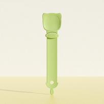 New Cat Treat Squeeze Spoon - Mess-Free Pet Feeding Tool for Cats, Snack Scoop, and Essential Pet Supplies žalia