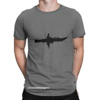 Unique Fisherman Kayak Fishing Tee Shirt For Men Round Collar Cotton Tops T Shirts Harajuku Tees Adult Clothes S įvairiaspalvis