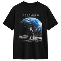 Mission to The Moon Astronaut Artemis 2026 Rocket T-Shirt Pure Cotton T-Shirts For Man Casual Tshirt Short Sleeve Clothing S įvairiaspalvis