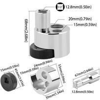 Silver Finish Broken Bolt Extractor Square Joint Headless Screw Extractor  Removing Stripped Screws 68mm/2.68in