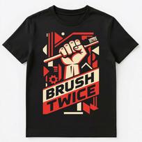Oral Care Brush Twice Daily Health Reminder Dental Hygiene Unisex T-Shirt S įvairiaspalvis