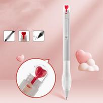 Romantic Love Heart Design Gel Pen Full Score Heartbeat Style Black Refill Smooth Writing Ballpoint Pen Gift School Office A7547 balta