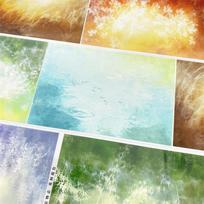 Washi Pet Tape Journal P48 Flower Note Color 9999 Water Ripple Big Back Landscape Ancient Chinese Scrapbooking Sticker Loop Samp