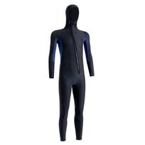 Neoprene Surfing Swimsuit Hooded Unisex Snorkeling Surfing Swimsuit Cold Proof Warm with Zipper Anti-scratch Outdoor Accessories S juoda