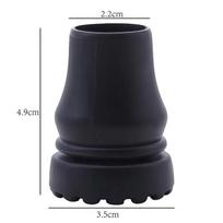Rubber Pad Cap Non-Slip Walking Stick Crutch Cane Bottom Pads Cover Protector Climbing Hiking Trekking Pole Tip