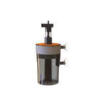 Efficient Fish Tank Filter Detachable Air Pump Driven Aquarium Protein Skimmer with Suction Cup Pneumatic Filter Aquariums (Grey,S) pilka