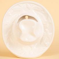 Minimalist Unique Cowboy Hat Vase Western Style Handmade Ceramic Vase Modern Flower Holder Office balta