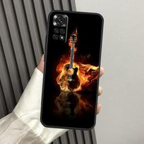 Guitar Music Case For Xiaomi Redmi Note 14 13 Pro 12 11 10 15 Pro Plus Redmi 14C 13C 15C 10C 12C 15 Funda For Redmi 10