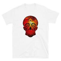 Skull Wild Trippy Hippy Fire T-Shirt S įvairiaspalvis