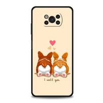 Cute Corgi Dog Phone Case Cover  for Xiaomi Poco F7 Ultra F6 F5 F4 F3 X6 X5 X4 X3 NFC C51 C55 M4 GT 5G Soft TPU Shell Fundas Bag for Poco F7 Ultra