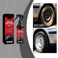 Ceramic Tire Coating Spray 100ml Enhances Tire Gloss Provides UV Protection Easy Application for Long Lasting Tire Maintenance and Surface Protection One Size raudona