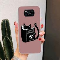 Black Cat Cartoon Cute For Xiaomi Poco X6 X3 Nfc X5 X4 F6 F5 Pro Phone Case F4 Gt F3 F2 F1 M5S M4 M3 M2 5G Fundas Coque X3 Nfc X Xiaomi Poco X7