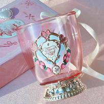 Flower Knows 9th Anniversary Limited Edition Luxury Vanity Mirror with Paddle Hair Brush And Brush Holder Set for Makeup Desk