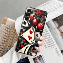 Poker Mushroom Phone Cover Case for Samsung Galaxy A06 A57 A15 A37 A55 A25 A16 A05 A23 A53 A17 A73 A51 A52 A36 A50 A12 A13 A41 Galaxy A70