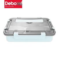 Debo DEP-737 1.4L Five-Compartment Stainless Steel Lunch Box mėlyna
