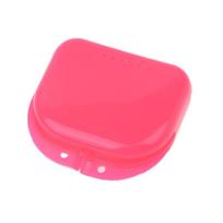 Mouth Guard Container Plastic Oral Hygiene Supplies Tray Dental Appliance Case Oral Tools Denture Storage Box Dental Retainer rožinės rožinės spalvos