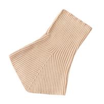 Clothes Decoration Accessories Knitted Bib Keep Warm Wool Scarf Retro Turtleneck Fake Collar  Women chaki