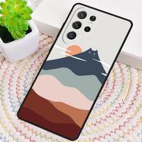 Cat Mount Fuji Japan Wave Landscape soft Phone Case for Samsung Galaxy note 10 pro S26 Ultra S23 S24 FE S25 S21 S22 PLUS Cover Galaxy S24 FE