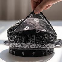 4 Pack Paisley Pattern Cooling Bandana Caps Breathable Adjustable Head Wraps for Head Circumference 55 to 58cm Outdoor Use One Size balta