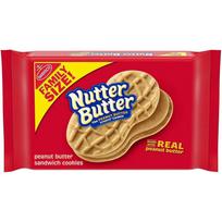 Nutter Butter Peanut Butter Sandwich Cookies, Family Size, 16 Oz