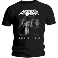26 Anthrax Among The Living Shirt S-XXL Metal Official T-Shirt New Unisex T-Shirt S įvairiaspalvis