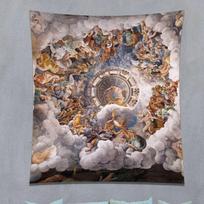 Tapestry Fall of the Giants art 75x100 juoda