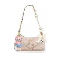 COACH shoulder bag [Customized bag] Teri 24 classic presbyopic Logo zipper closure, pendant, scarf, bow, printing, extension Aoyama Hidden Basics balta