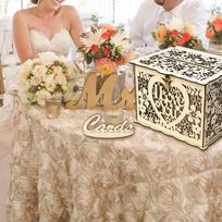 Wooden Boxes with Lock and Card Sign for Weddings Receptions Birthdays Graduations Baby Showers