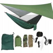Hamak Turystyczny Z Moskitierą 290X140Cm+Tarp