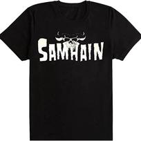 Samhain Band LOGO T-shirt black Unisex Tee All sizes S to 5Xl 1F1065 S įvairiaspalvis
