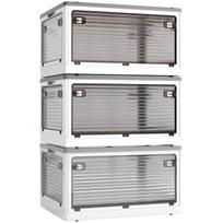 X XUNTAO Storage with Accessible from All Set of Storage Case for Small Foldable Container with Easy Strong Load Large for Home and Car Multiple
