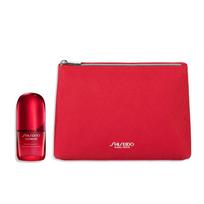 SHISEIDO Ultimune Online Store Exclusive Kit 30mL Serum Ultimune LISA Collaboration Special Pouch Exfoliating Serum Texture Green Floral Scent Dryness