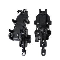 Shockproof Phone Holder Motorcycle Shock Absorber Bike Handlebar Rearview Mirror Mount GPS Clip for 4.7-7.1 inch Mobile Phone