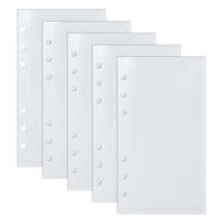 5pcs A6/A7 Binder Folders Inner Page 6 Hole PP Idol Photo Card Holder Photo Album Colorful Loose Leaf Inside Paper Stationery