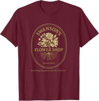 Swanson?s Flower Shop Evansville Vintage Emblem T-Shirt S įvairiaspalvis