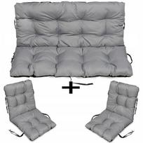 Poduszki Na Meble Rattan 140X60X50 Zestaw 2+1 Stal
