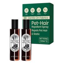 Pet Hair Repellent Spray 100ml Pack of 2 Gentle On Fabrics Repels Pet Hair And Static Eliminates Odors Plant Based Formula Safe For Pets One Size žalia