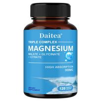 Triple Complex Magnesium 300 Mg Dietary Supplement, 120 Capsules Per Bottle 120 Capsules