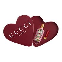 GUCCI Dreamy Gardenia Perfume, Golden Tube Lipstick With Velvet Mist Lipstick, Heart Box Limited Edition Set 50ml+3.5g