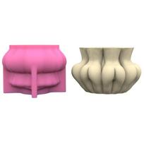 Art Succulents Flower  Silicone Mold Suitable for  Garden Concrete Flower   Holder Crafts Home Decor