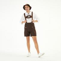 Men's Oktoberfest Clothing Shirt Suspender Pants Set Stage Performance Clothing Men's Clothing M