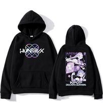 KPop Demon Hunters Hoodies Merch Kpop Men Women Sweatshirt Fashion Versatile Streetwear Oversized Y2K Pullovers Trends Anime Top XS