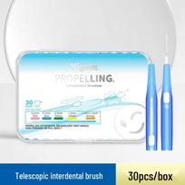 Yijie Retractable Interdental Brush - 30pcs for Cleaning Braces and Tooth Gaps